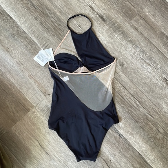 La Perla black nude mesh B cup bodysuit - Picture 2 of 6